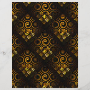 Flyer Patrón de arte abstracto boho elegante moderno dor