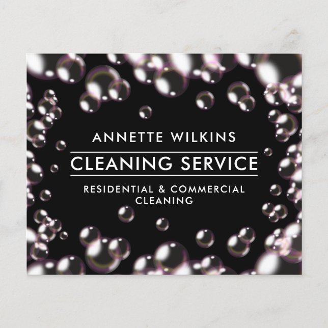 Flyer Patrón de burbujas (Frente)