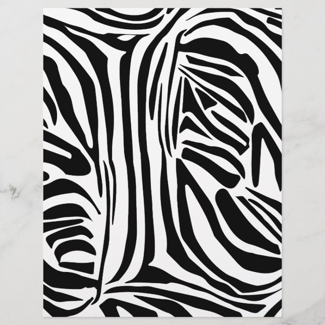 Flyer Patrón de cebra (Frente)