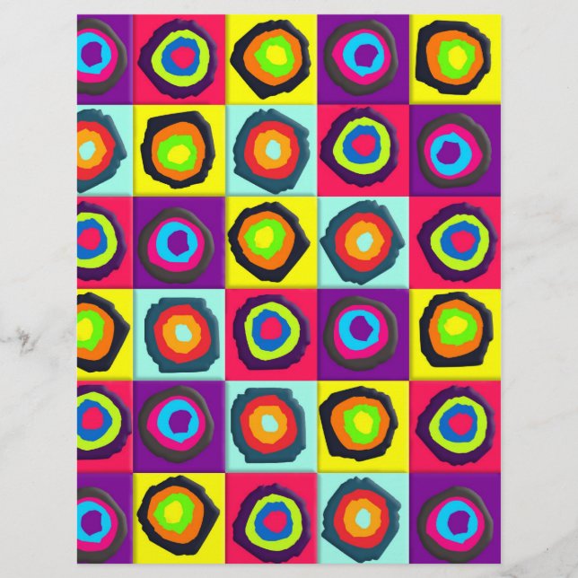 Flyer patrón de círculos (Frente)