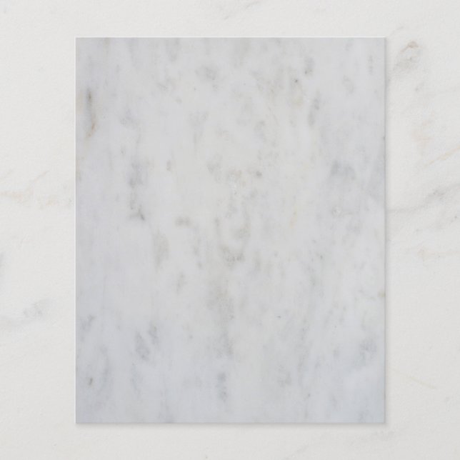 Flyer Patrón de mármol blanco (Frente)