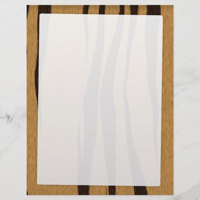 Flyer Patrón de rayas de tigre (Frente)