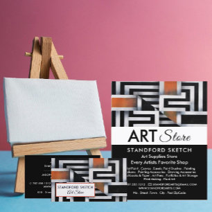 Flyer Patrón de trippy Maze, tienda de artículos de arte