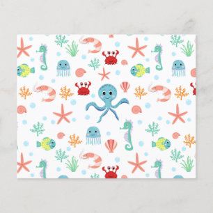 Flyer Patrón del mundo marino