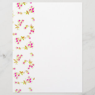 Flyer Patrón floral suave