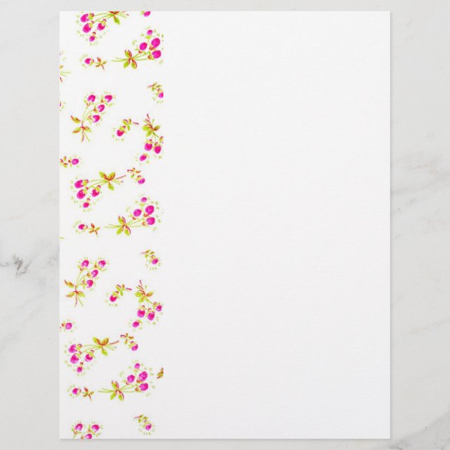 Flyer Patrón floral suave (Frente)