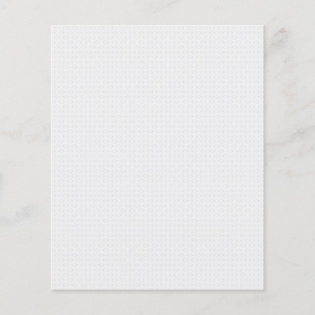 Flyer Patrón geométrico blanco y gris con interbloqueo (Frente)
