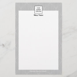 Flyer Patrón geométrico moderno negro gris