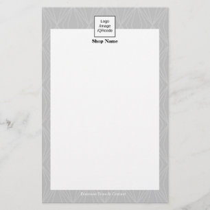 Flyer Patrón geométrico moderno negro gris