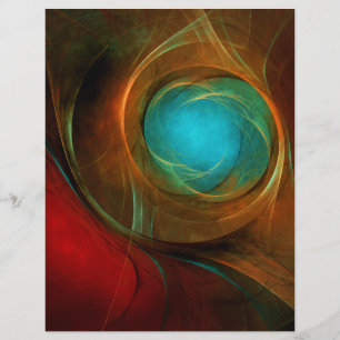 Flyer Patrón Guay de Bella Artes de resumen moderno de o