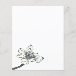 Flyer Peace l Beautiful Watercolor Lotus