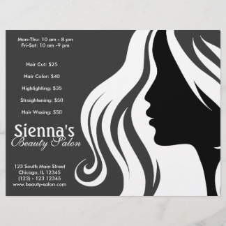Flyer Peluquería (blanco)