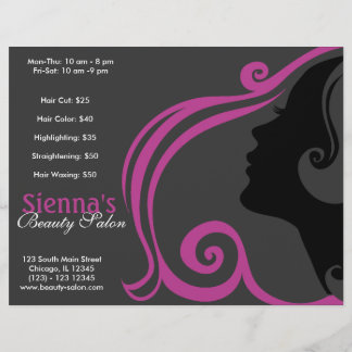 Flyer Peluquería (Plum)