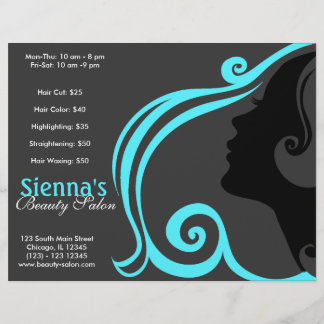 Flyer Peluquería (turquesa)