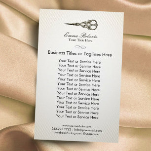 Flyer PelUquero Tijera Antigua Peluquería Vintage