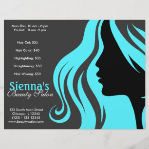 Flyer Peluquero (Turquesa)