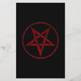 Flyer Pentagram del diablo Rojo