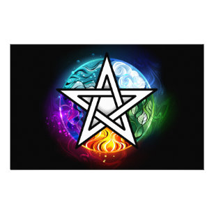 Flyer Pentagrama de Wiccan