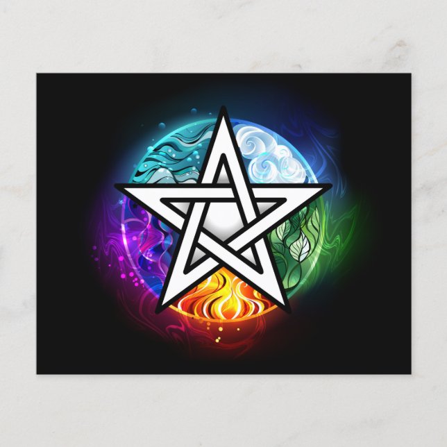 Flyer Pentagrama de Wiccan (Frente)