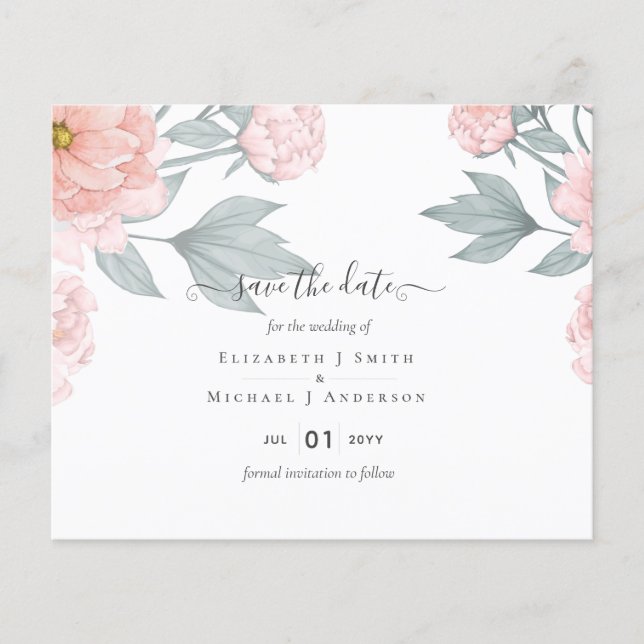 Flyer PEONES PRESUPUESTARIOS Boda DE PLANTILLAS DE sabio (Frente)