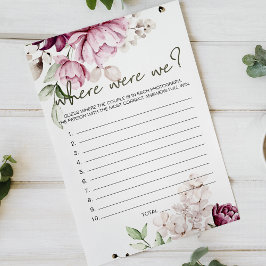 Flyer Peonies Pink Floral Game Donde Estábamos