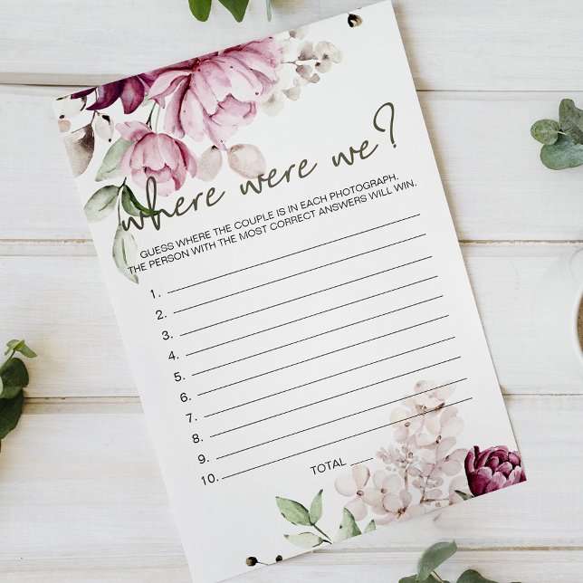 Flyer Peonies Pink Floral Game Donde Estábamos (Subido por el creador)