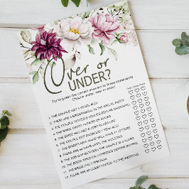 Flyer Peonies Pink Floral Over Under