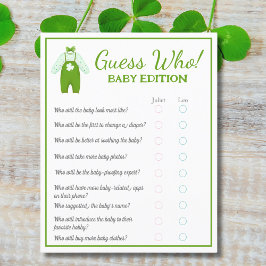 Flyer Pequeña Afortunada Una Bebé Shamrock Adivinada Por