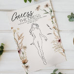 Flyer Pequeño juego de novias floral vintage adivina ves<br><div class="desc">Adivinen el juego de la ducha de novia. Dale a cada huésped una tarjeta y haz que adivinen que dibujarán lo que piensan que la futura novia se pondrá en su día de bodas. Pequeña colección vintage de flores. Flores acuáticas botánicas, tiernas y absolutamente diminutas. Los elementos coincidentes para completar...</div>