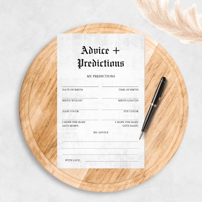 Flyer Periódico de juego Baby Shower Consejos y predicci (Subido por el creador)