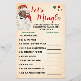 Flyer Permite que Mingle encuentre la tarjeta de juego d