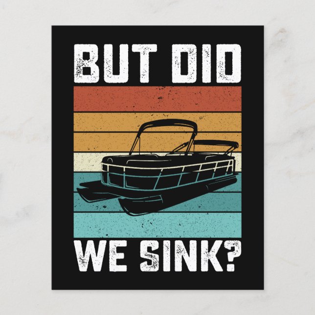 Flyer Pero, ¿Hundimos Al Capitán Del Bote? (Frente)