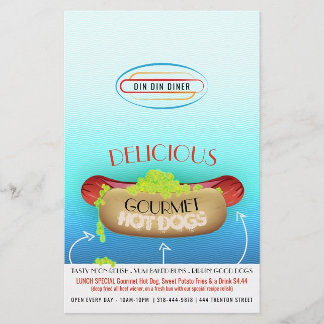 FLYER PERRO CALIENTE GOURMET (Frente)