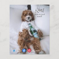 perro de la cama de relajación de la postal inmobi