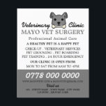 Flyer Perro gris, veterinario, servicio veterinario<br><div class="desc">Volante publicitario para perros grises,  veterinarios y de servicio veterinario por la tienda de tarjetas de visita.</div>