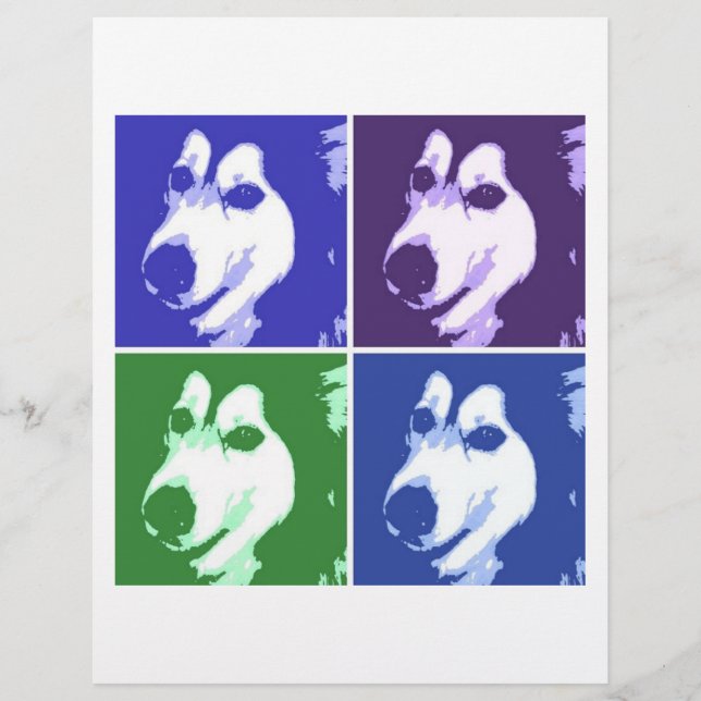 Flyer Perro Malamute (Frente)