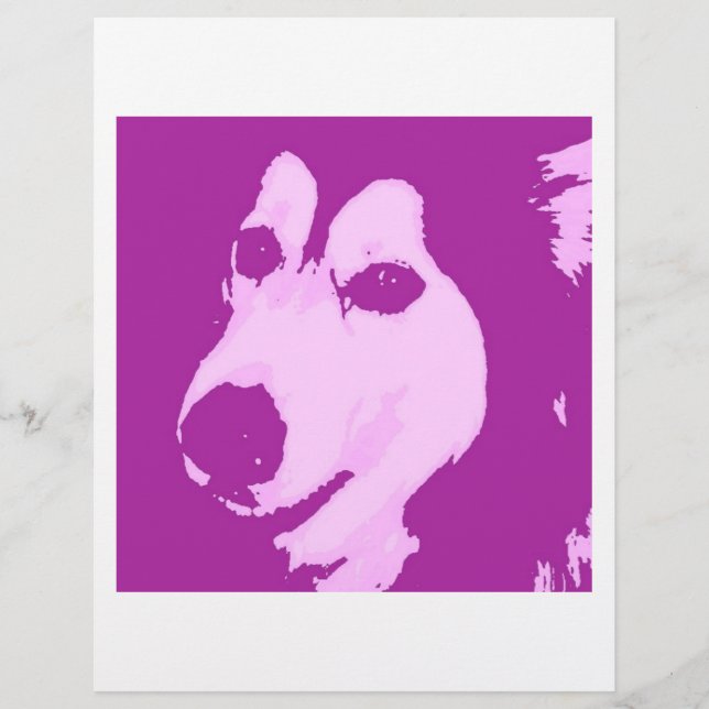 Flyer Perro Malamute (Frente)