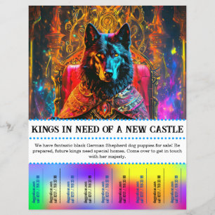 Flyer Perro pastor lobo