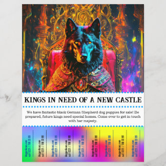 Flyer Perro pastor lobo