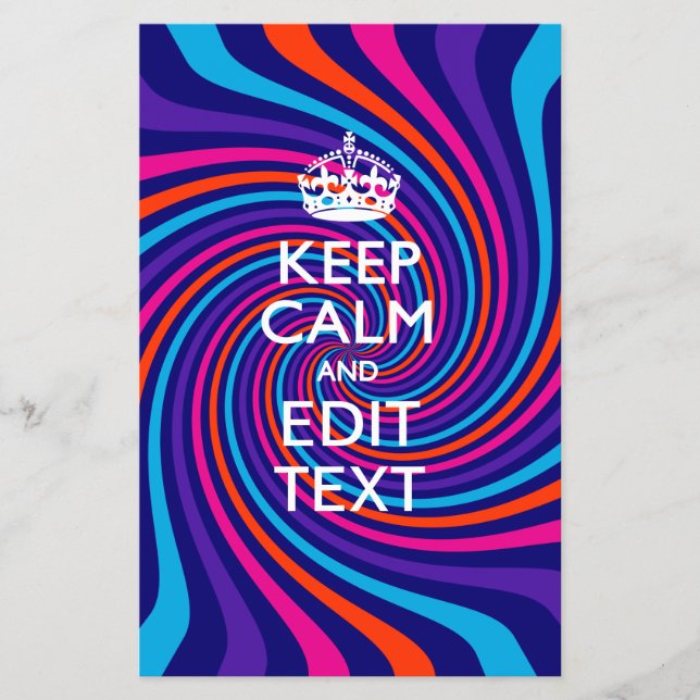 Flyer Personaliza tu texto de mantener la calma en multi (Frente)