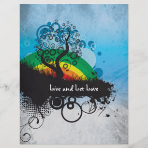 Flyer Personalizable de arcoiris grueso