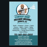 Flyer Personalizable de lavado y limpieza con corriente<br><div class="desc">Personalice y personalizar este diseño de plantilla profesional de colgador de puertas para lavado de presión ocultivo (lavado de energía) para satisfacer las necesidades de su empresa. Esta plantilla de lavado a presión muestra la imagen del carácter de la arandela a presión. Añada su logotipo para una marca más eficaz....</div>