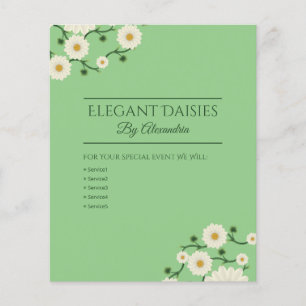 Flyer Personalizable Floral Daisy Event Planner