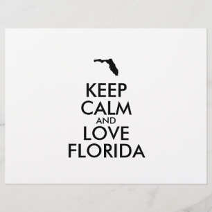 FLYER PERSONALIZABLE MANTENER LA CALMA Y AMAR A FLORIDA