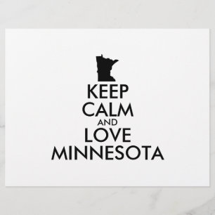 Flyer Personalizable MANTENGA CALMA Y AME A MINNESOTA