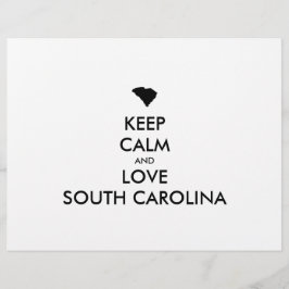 FLYER PERSONALIZABLE MANTENGA LA CALMA Y AME A CAROLINA 