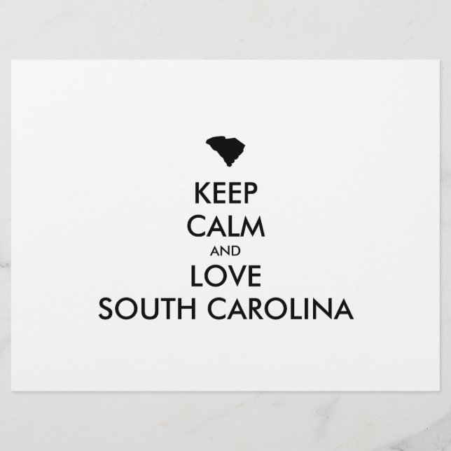 FLYER PERSONALIZABLE MANTENGA LA CALMA Y AME A CAROLINA  (Frente)