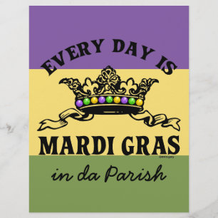 Flyer Personalizable Mardi Gras
