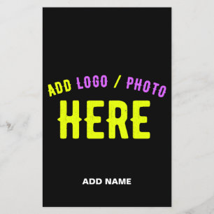 FLYER PERSONALIZABLE MODERNO ESTILO NEGRO VERIFICADO MAR