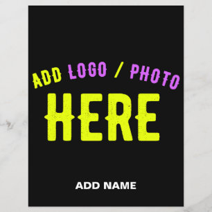 FLYER PERSONALIZABLE MODERNO ESTILO NEGRO VERIFICADO MAR